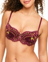 Adore Me Nicholette Contour Balconette Bra In Floral Red