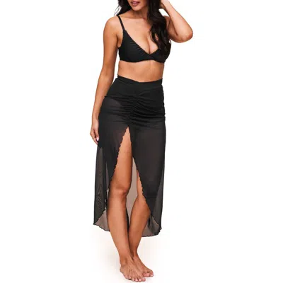 Adore Me Nirina Swimwear Sarong Bottom In Black