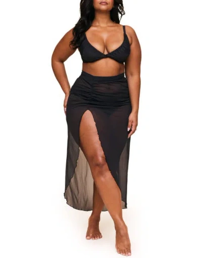 Adore Me Nirina Swimwear Sarong Bottom In Black
