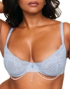 Adore Me Nixie Unlined Demi Bra In Medium Blue