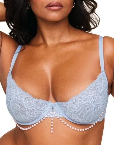 Adore Me Nixie Unlined Demi Bra In Medium Blue