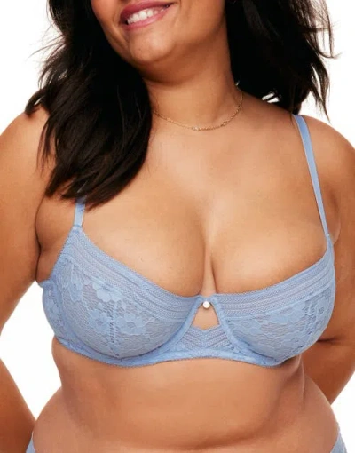 Adore Me Nolie Unlined Demi Bra In Medium Blue
