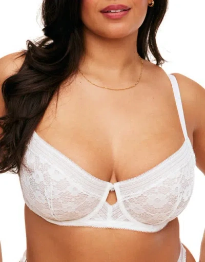 Adore Me Nolie Unlined Demi Bra In White