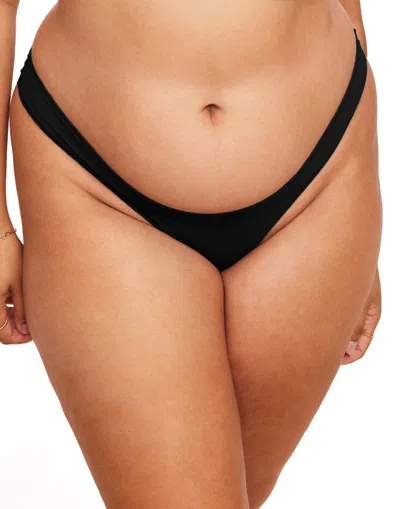 Adore Me Nueskin Thalia Women's Plus-size Thong Panty In Black