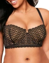 Adore Me Nymphadora Contour Balconette Bra In Black