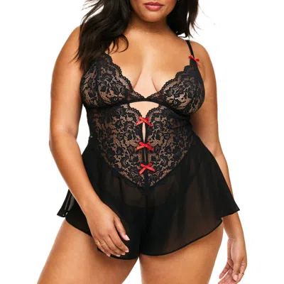 Adore Me Odessa Romper Lingerie In Black