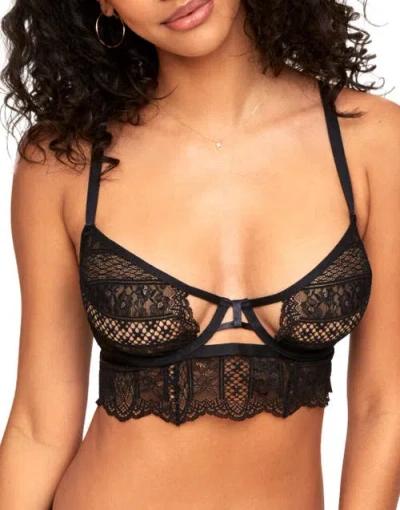 Adore Me Odette Unlined Balconette Bra In Black