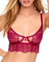 Adore Me Odette Unlined Balconette Bra In Dark Red