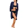 Adore Me Olenna Robe In Black