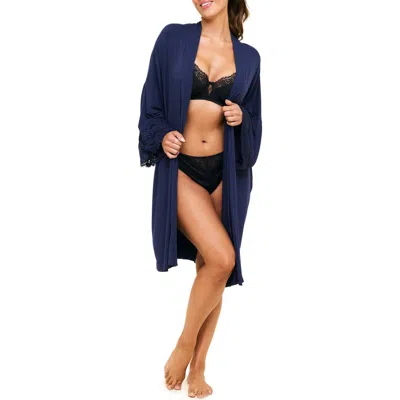 Adore Me Olenna Robe In Black