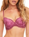 Adore Me Olisa Push Up Demi Bra In Dark Purple