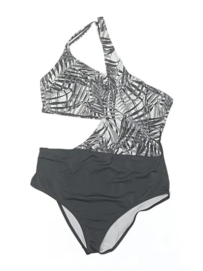 Pre-owned Adore Me One Piece Swimsuit In Gray