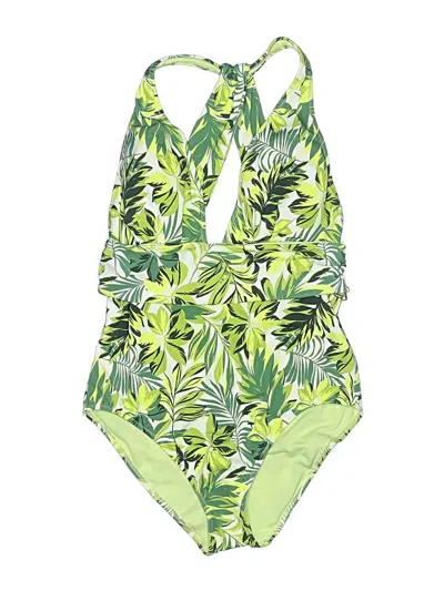 Pre-owned Adore Me One Piece Swimsuit In Green