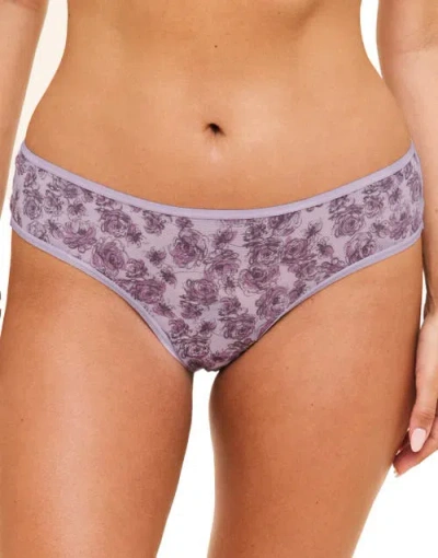 Adore Me Onita Cheeky Panties In Floral Purple