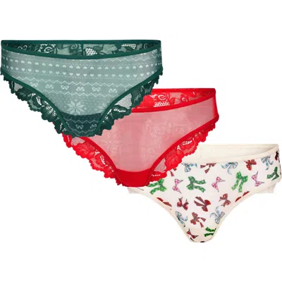 Adore Me Onita Cheeky Panties In Novelty Red