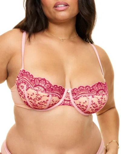 Adore Me Paloma Contour Balconette Bra In Medium Pink