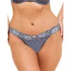 Adore Me Paxton Thong Panties In Dark Grey