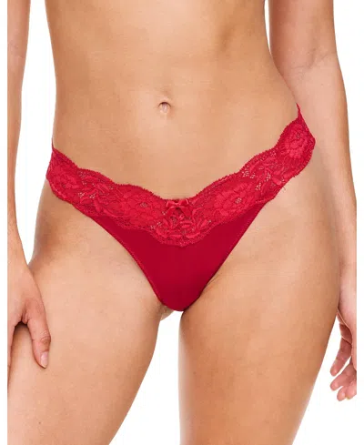 Adore Me Paxton Thong Panty In Red