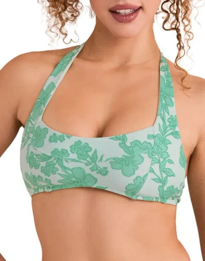 Adore Me Perry Swimwear Bikini Top In Green