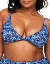 Adore Me Pilar Swimwear Bikini Top In Blue