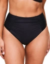 Adore Me Pilar Swimwear High Waisted Bikini Bottom In Black