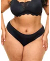 Adore Me Plus Size Jainey Bikini Panty In Black
