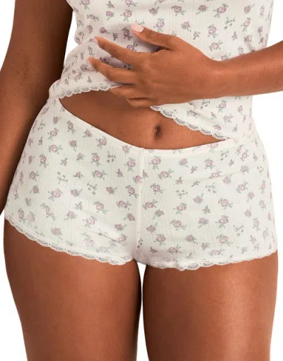 Adore Me Pointelle Short In White