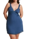 Adore Me Primrose Slip Dress In Blue