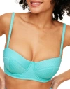 Adore Me Rachelle Swimwear Bikini Top In Medium Blue