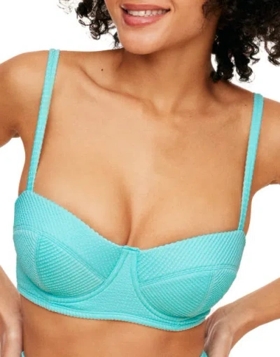Adore Me Rachelle Swimwear Bikini Top In Medium Blue
