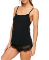 Adore Me Rayne Cami & Shorts Set Lingerie In Black