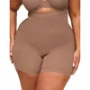 Adore Me Reece High-waisted Smoothing Shorts In Medium Beige