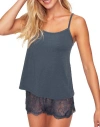 Adore Me Reign Cami & Short Set Lingerie In Dark Grey
