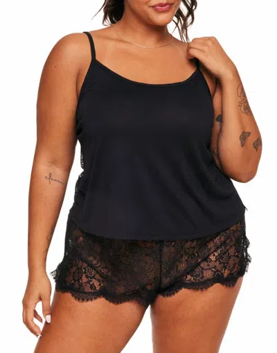 Adore Me Reign Camisole & Short Set Lingerie In Black