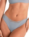 Adore Me Rib Brazilian Panties In Blue