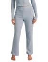 Adore Me Rib Knit Boyfriend Pant In Blue