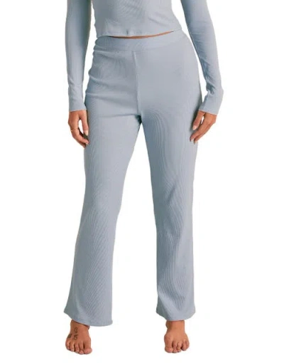 Adore Me Rib Knit Boyfriend Pant In Blue