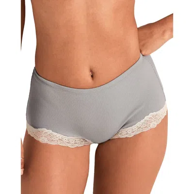 Adore Me Rib Shortie Panties In Gray