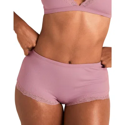 Adore Me Rib Shortie Panties In Pink