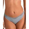 Adore Me Rib Thong Panties In Blue