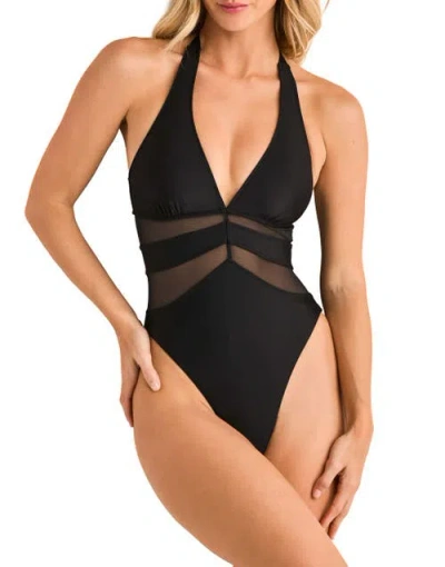 Adore Me Rikki Swimwear Swim Bodysuit In Black