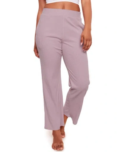 Adore Me Riley Wide Leg Lounge Pants In Purple