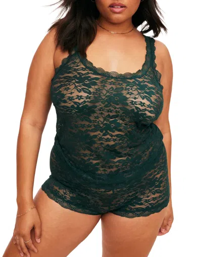 Adore Me Roanne Women's Plus-size Tank & Shorts Set Lingerie In Dark Blue