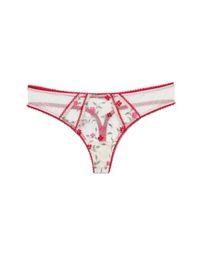 Adore Me Rosa Thong Panties In Floral Red