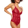 Adore Me Rosie Crotchless Bodysuit Lingerie In Red