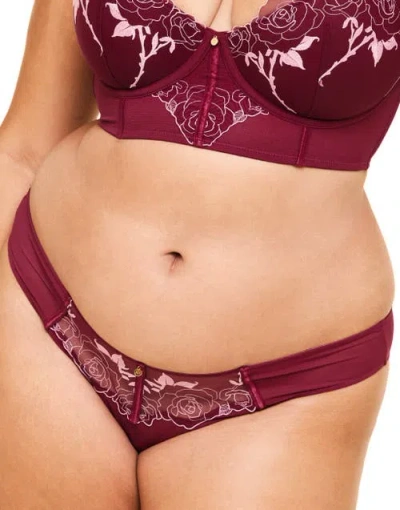 Adore Me Rosita Brazilian Panties In Dark Purple