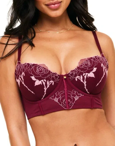 Adore Me Rosita Contour Demi Bra In Dark Purple