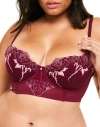 Adore Me Rosita Contour Demi Bra In Dark Purple