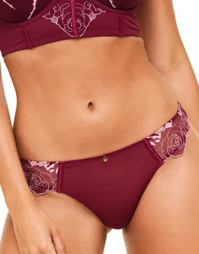 Adore Me Rosita Thong Panties In Dark Purple