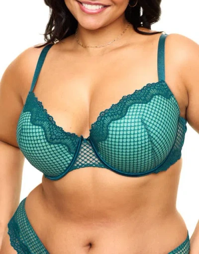 Adore Me Rubie Push Up Demi Bra In Dark Blue